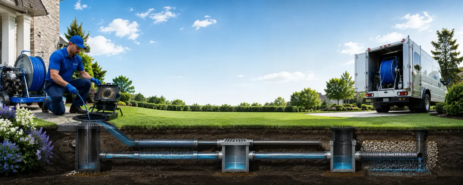 Outdoor drain cleaning information for Lanse, MI